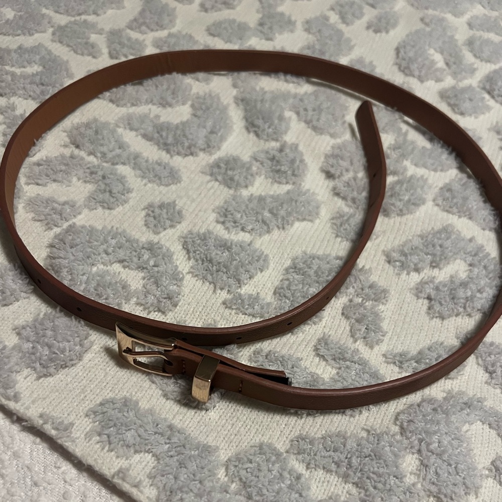 Classic Brown Leather Like Belt